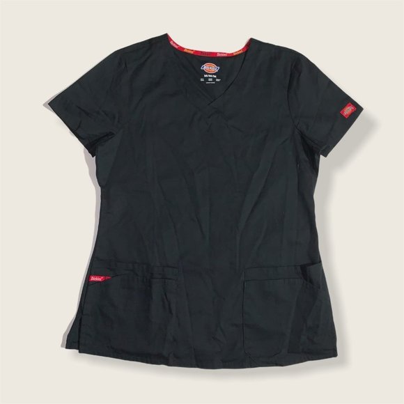 π2/$20πDickies Women's EDS Signature V-Neck Top w/ Mult. Patch Pockets, Blk M - Picture 7 of 10